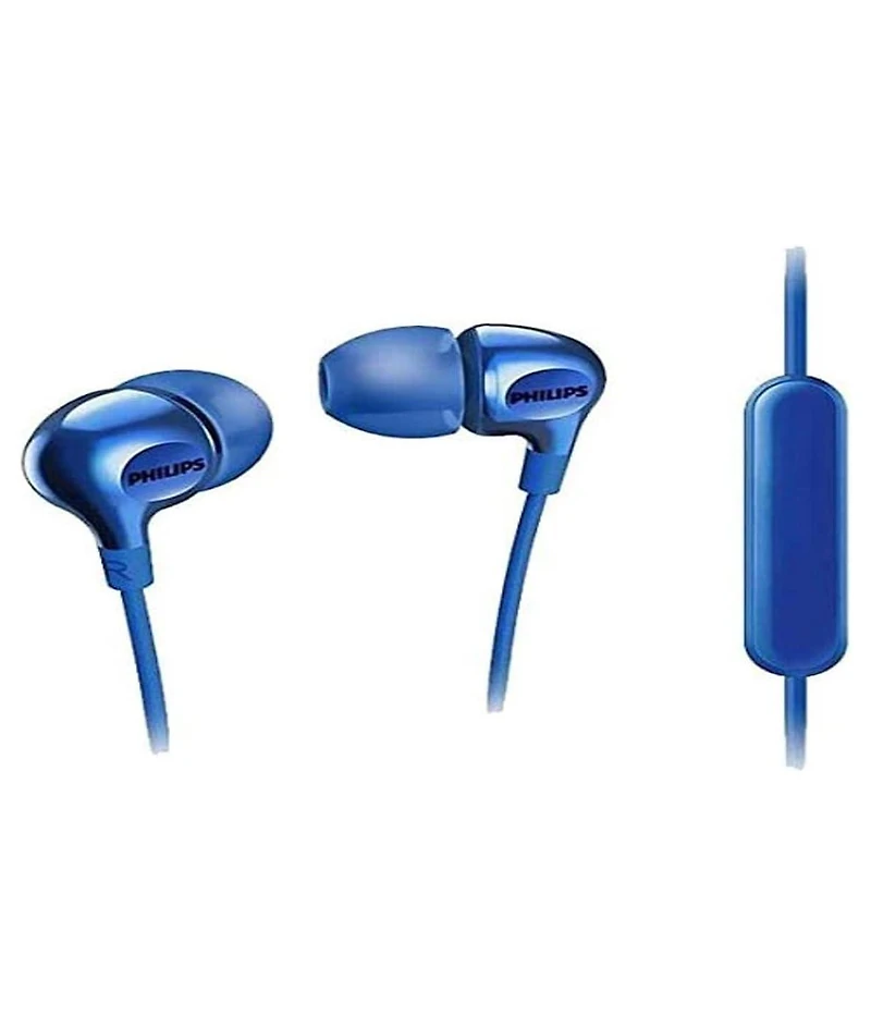 Philips Wired Headphones - High-Fidelity Sound, Noise-Isolating Tips, Comfortable Fit, In-Line Mic & Controls, 3.5 mm Cable