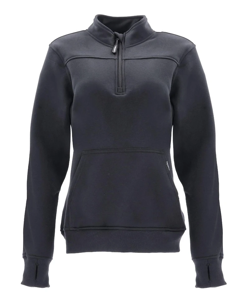 RefrigiWear Women's Quarter-Zip Fleece Sweatshirt - Insulated Ladies Work Pullover with Thermal Comfort