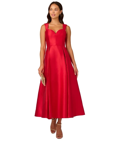 Adrianna Papell Women's Sweetheart-Neck Mikado Gown