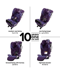 Diono Radian 3RXT Max SafePlus All-in-One Convertible Car Seat, Purple Wildberry