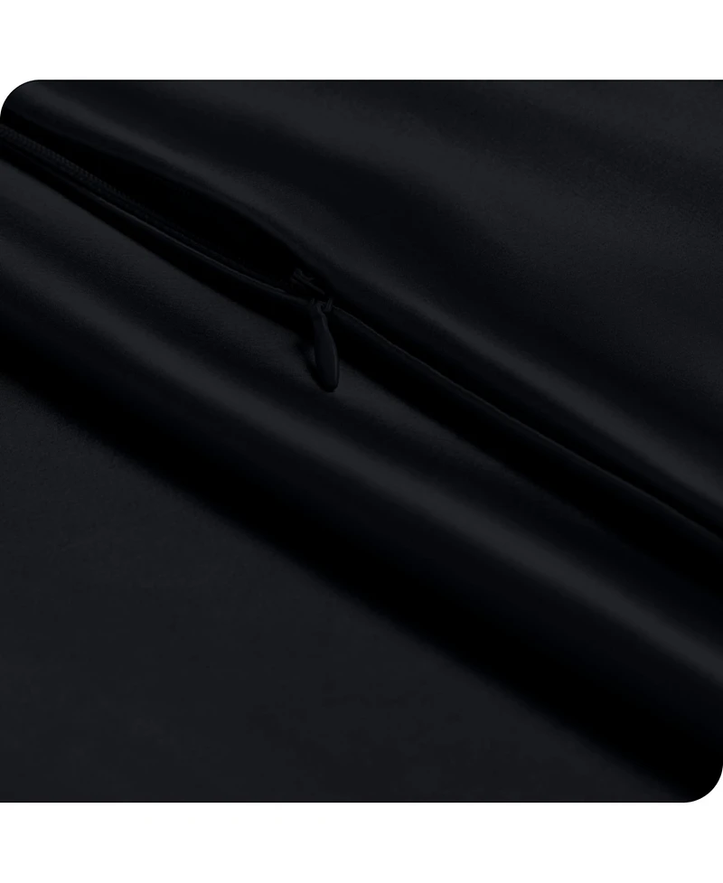 Satin Zipper Closure Pillowcase Set