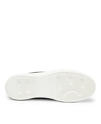 Dearfoams Women's Sport Foam Elastic Lace Slip-On Sneaker