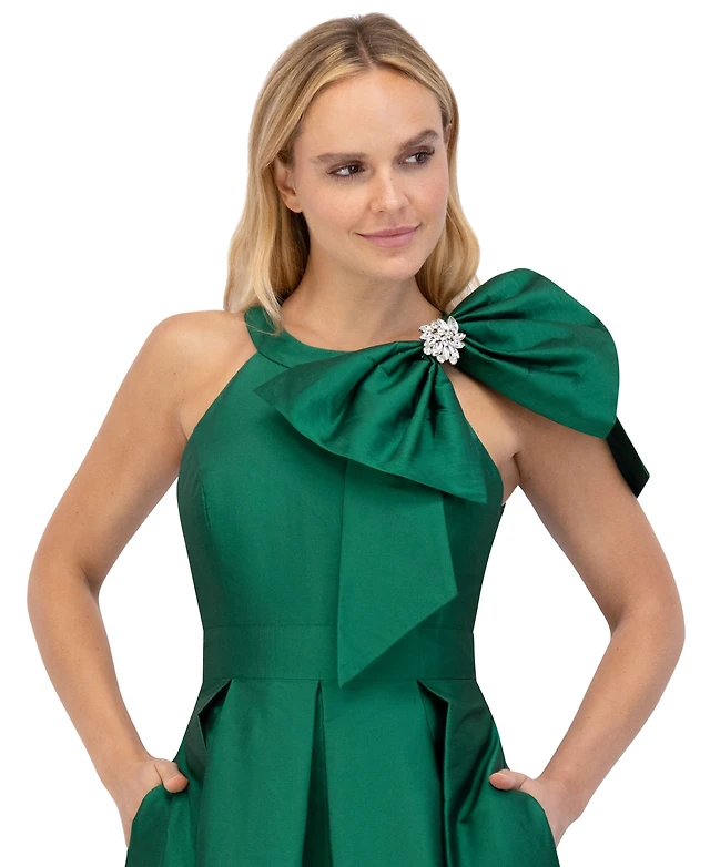 eliza j side bow cocktail dress Eliza J Womens Side Bow Cap Sleeve Cocktail Dress Jamaica