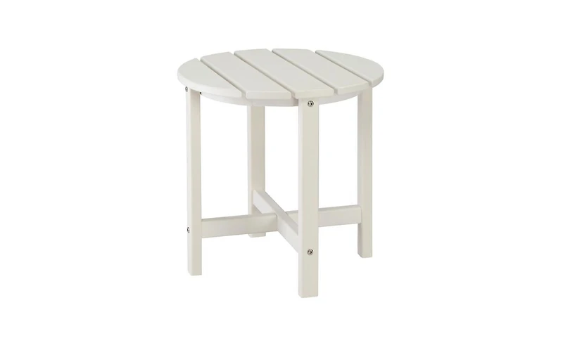 Slickblue Single Layer Round Hdpe Side Table