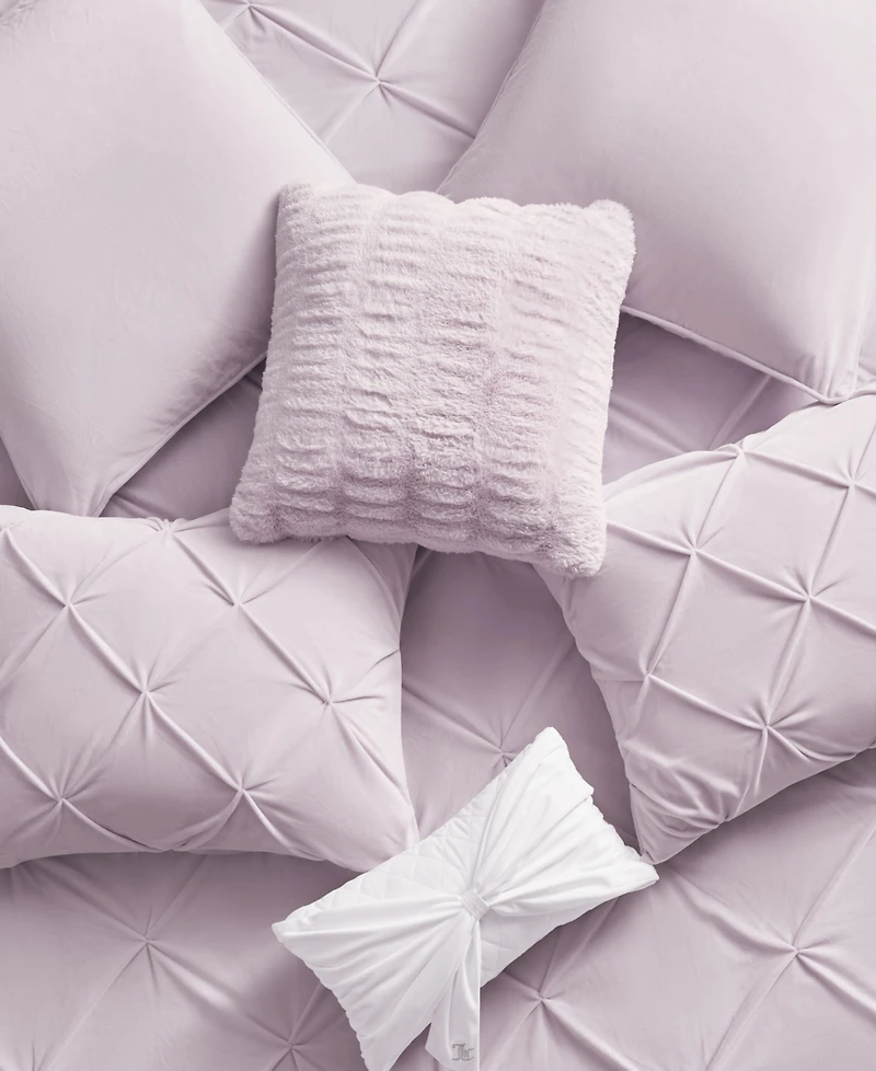 Juicy Couture Kiss Pleat Plush 5-Pc. Comforter Set, Full/Queen