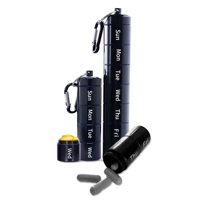 WildernessRx 7-Day Waterproof Pill Organizer for Adventurers