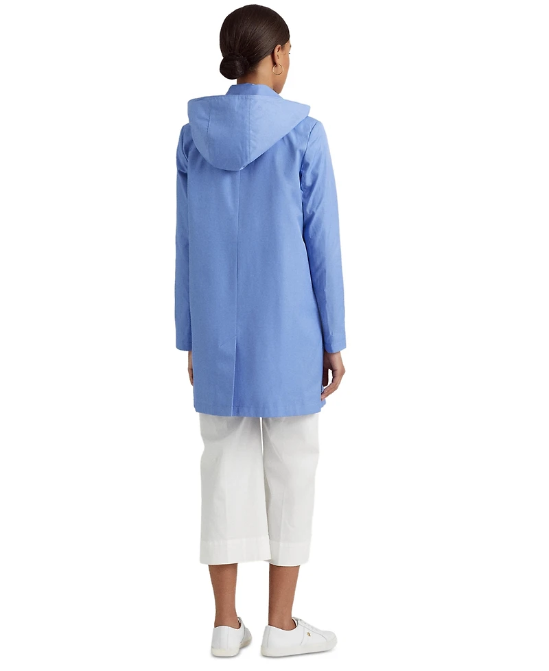 Lauren Ralph Women's Hooded Raincoat