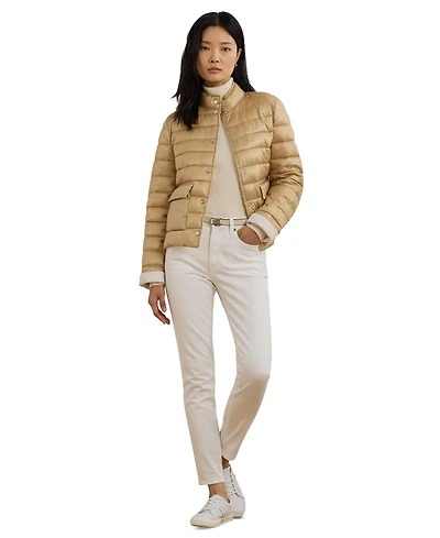 Lauren Ralph Lauren Women's Snap-Front Stand-Collar Packable Coat