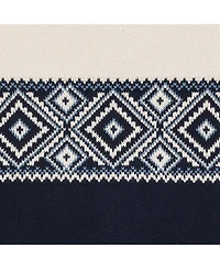 Hope & Henry Men's Crew Neck Fair Isle Sweater