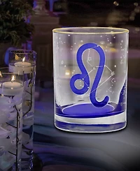 Culver Leo Zodiac Double Old-Fashioned Glass, Set of 2