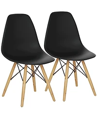 Inolait Set of 2 Mid-Century Modern Dsw Dining Side Chair