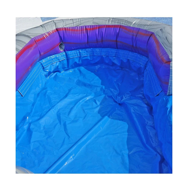 JumpOrange 19 Thunder Commercial Grade Water Slide with Splash Pool for Kids and Adults (with Blower), Outdoor Indoor, Wet Dry Use, Tall Inflatable