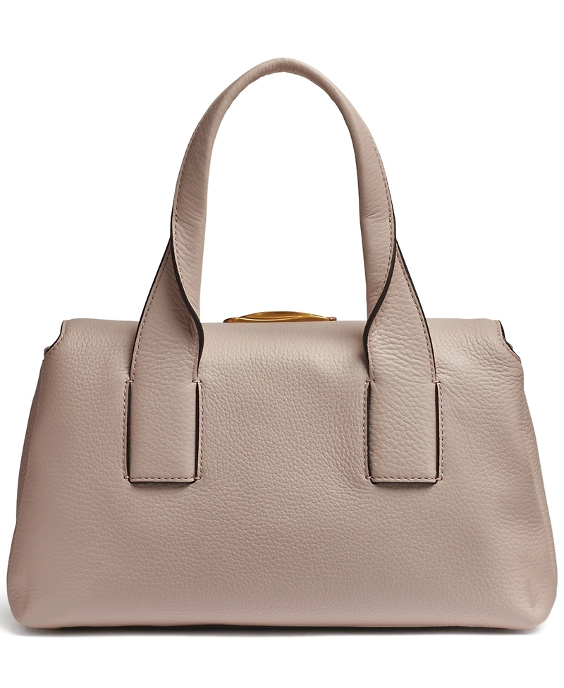 Donna Karan New York Amagansett Soft-Rolled Leather Satchel with Sculpted Magnet Closure