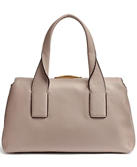 Donna Karan New York Amagansett Soft-Rolled Leather Satchel with Sculpted Magnet Closure