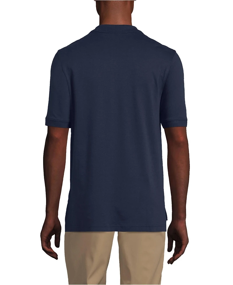 Lands' End Big & Tall Short Sleeve Interlock Polo Shirt