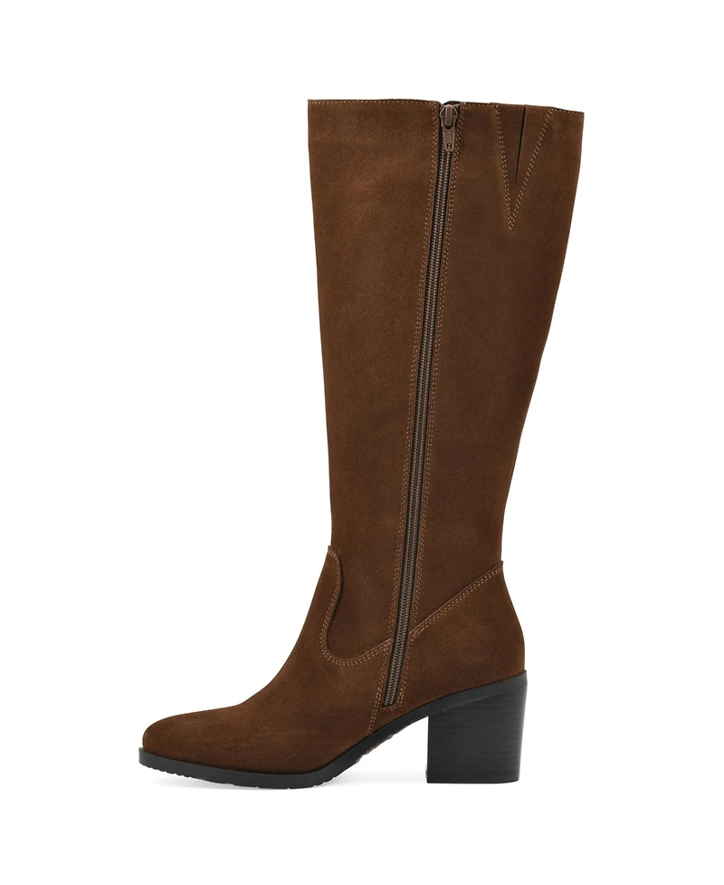 White Mountain Women's Tater Heeled Tall Shaft Boots