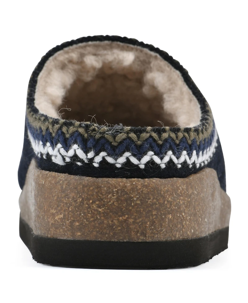 White Mountain Women's Bundle Up Footbed Clogs