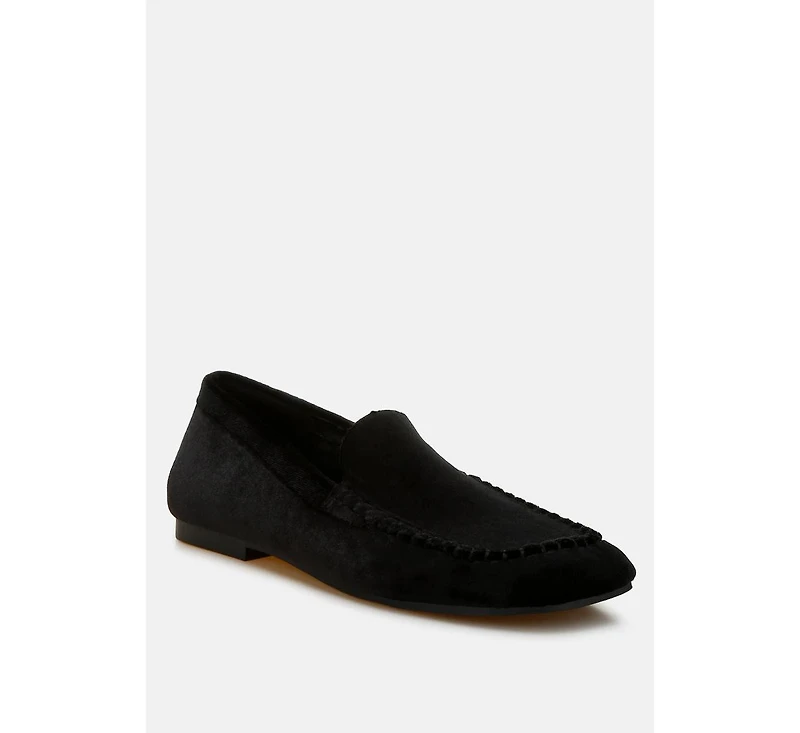 Robua Velvet Flat Loafers
