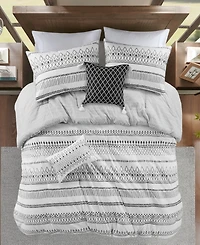 Madison Park Fraser Seersucker 5-Pc. Comforter Set