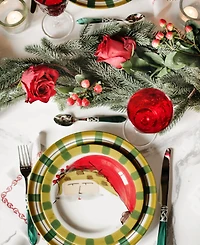 Vietri Old St. Nick Brown Salad Plate