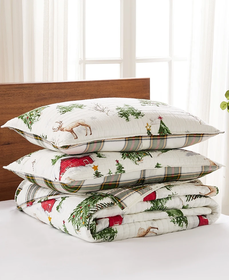 Levtex Tatum Pines Reversible 3-Pc. Bedspread Set
