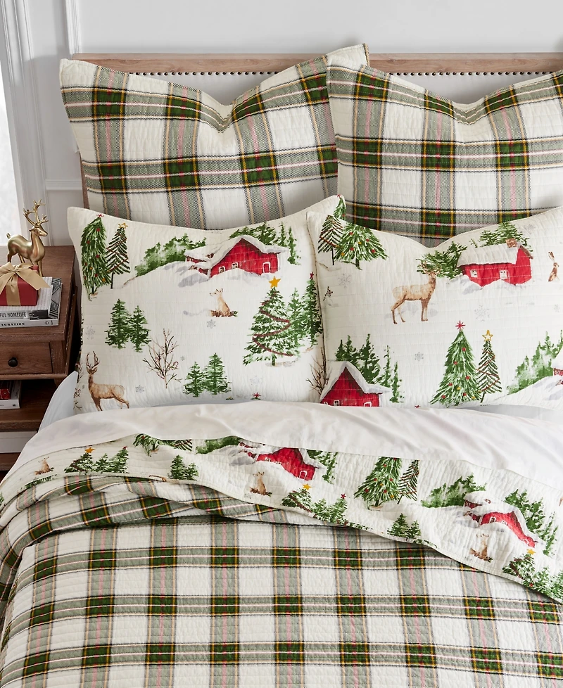 Levtex Tatum Pines Reversible 3-Pc. Bedspread Set