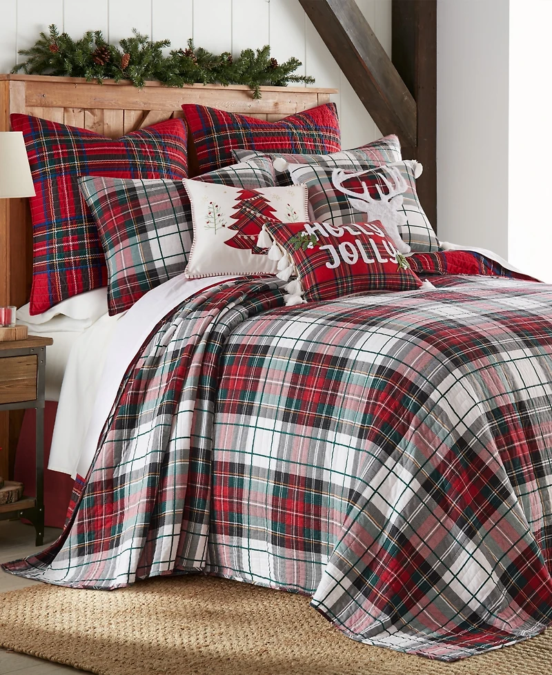 Levtex Spencer Plaid Reversible Bedspread, Full
