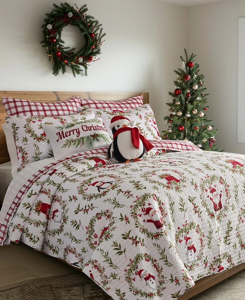Levtex Merry Bright Pine Plaid Reversible 2-Pc. Quilt Set, Twin/Twin Xl