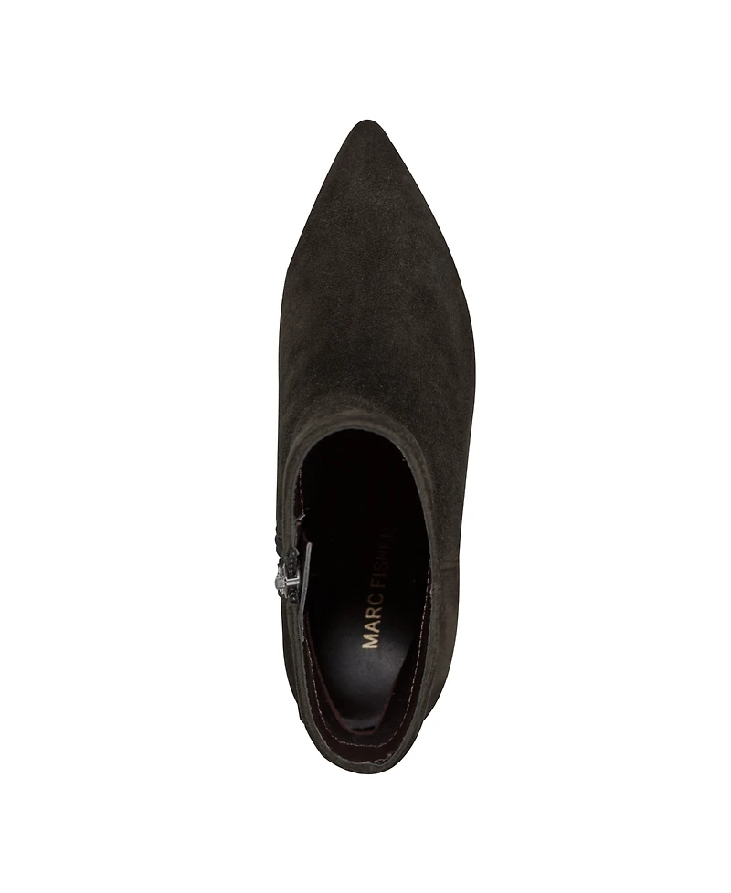 Marc Fisher Women's Glorry Pointy Toe Kitten Heel Booties