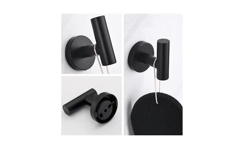 Slickblue 3-Piece Bathroom Hardware Set for Towel Bars, Hooks, and Accessories