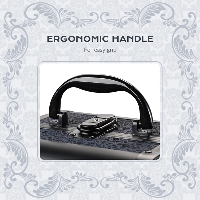 Byootique Makeup Train Case Cosmetic Organizer
