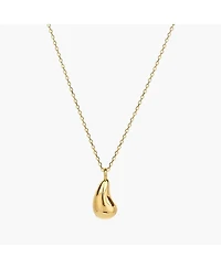 Sterling Silver 18k Gold Plated Jacqueline Teardrop Necklace – Lovely Gift Idea, Dainty Charm