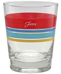 Fiesta Vibrant Edgeline Double Old-Fashioned Glass, Set of 4