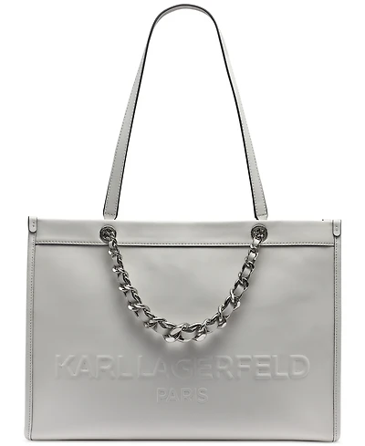 Karl Lagerfeld Paris Savoie Large Leather Tote Bag