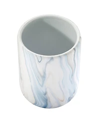 Avanti Waves Ceramic Wastebasket