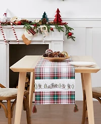 Avanti Holiday Cotton Plaid Runner, 13" x 90"