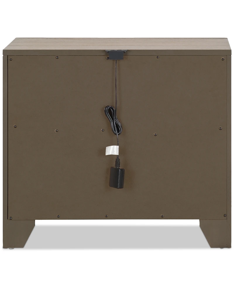 Portmore -Drawer Nightstand ( soft close drawers