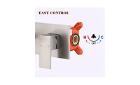 Wall-Mount Bathroom Faucet for Sink or Bathtub, Single Handle, 2 Holes