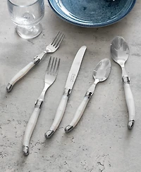 French Home Laguiole Connoisseur 20-Piece 18/10 Stainless-Steel Flatware Set with Handles