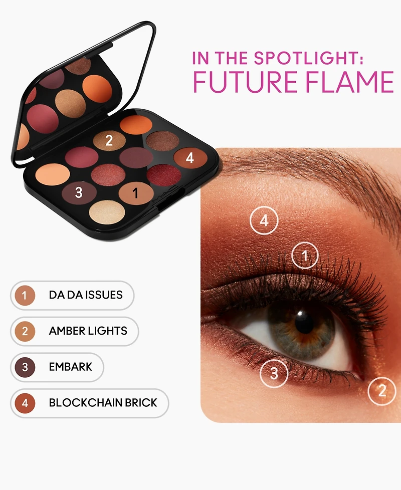 Mac Connect In Colour Eye Shadow Palette - Future Flame