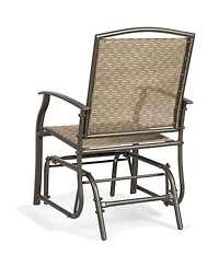Sugift Steel Frame Garden Swing Single Glider Chair Rocking Seating