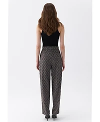 Nocturne Women's High Waist Mom Fit Pants