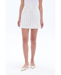 Nocturne Women's Eyelet Detailed Mini Skirt