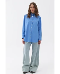 Nocturne Women's Oversized Button-Up Shirt