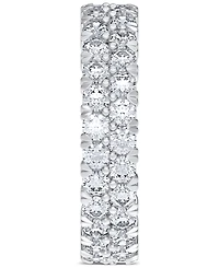 Diamond Double Row Eternity Ring (3 ct. t.w.) Platinum, 14k White Gold, or Rose Created for Macy's