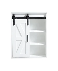 Streamdale Wooden Wall-Mounted Storage Cabinet - Adjustable Door