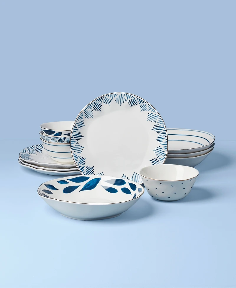Lenox Bay Assorted Dinner Bowls, Set of 4