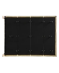 Streamdale Queen Velvet Bed with Headboard and Light Sensor