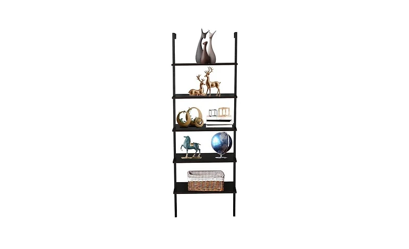 Slickblue Industrial 5-Tier Modern Ladder Shelf for Home and Office