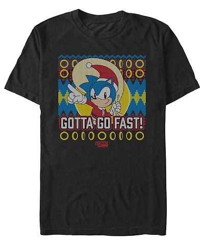 Fifth Sun Men's Santa Sonic Short Sleeve T-Shirt